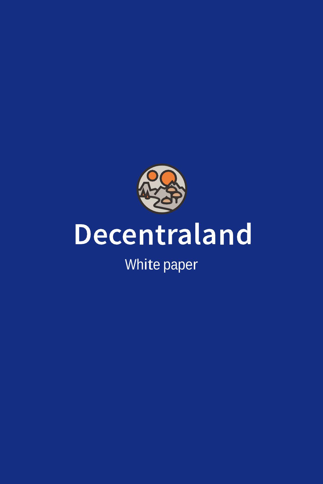 Decentraland区块链白皮书+内容经济-undefined