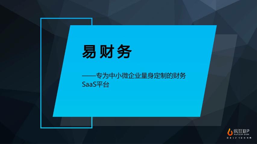 [易财务]中小微企业服务SaaS平台财务服务商业计划书模板范文-undefined