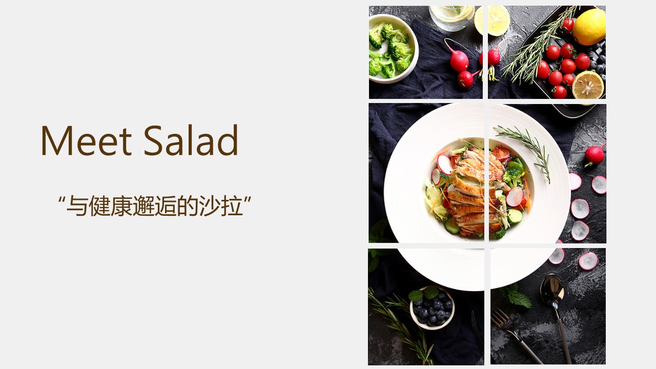 Meat salad轻食沙拉健康健身食品商业计划书范文-undefined